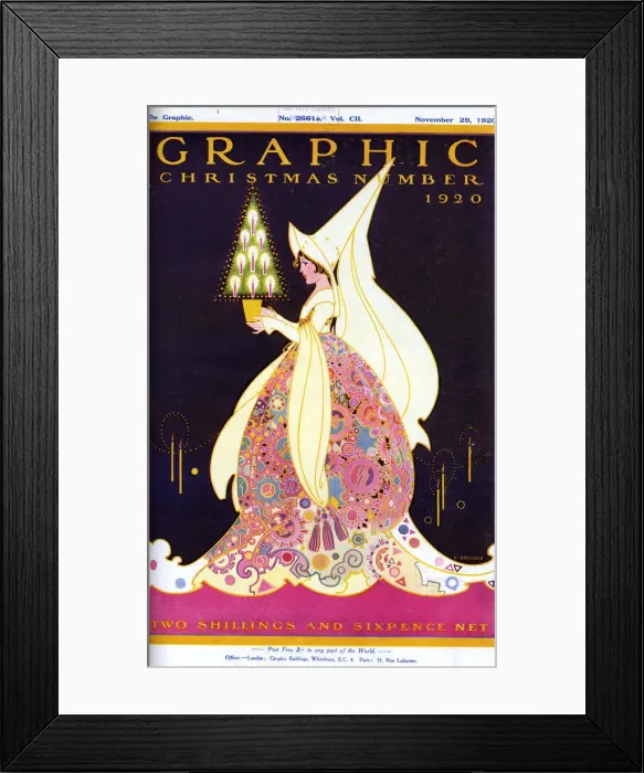 Framed Print : Graphic Christmas Number front cover 1920 Framed Print : Graphic Christmas Number front cover 1920
