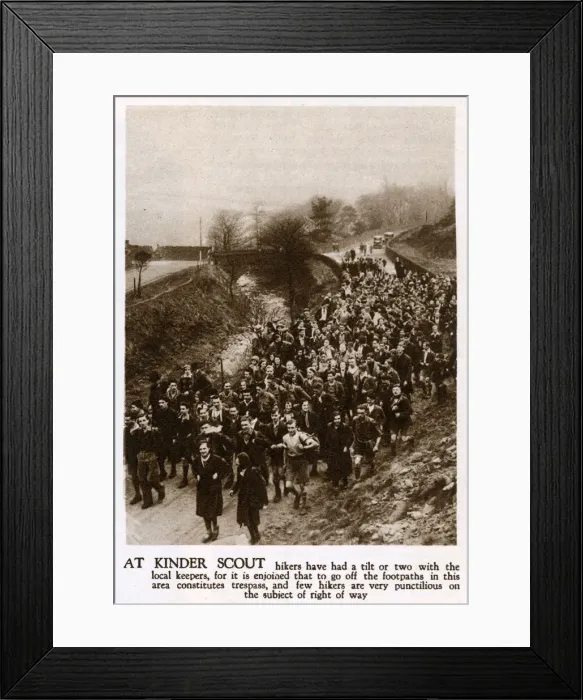 Framed Print : Mass trespass at Kinder Scout Framed Print : Mass trespass at Kinder Scout