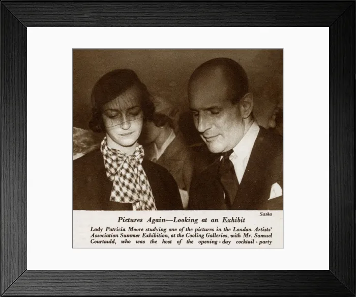 Framed Print : Lady Patricia Moore and Samuel Courtauld Framed Print : Lady Patricia Moore and Samuel Courtauld
