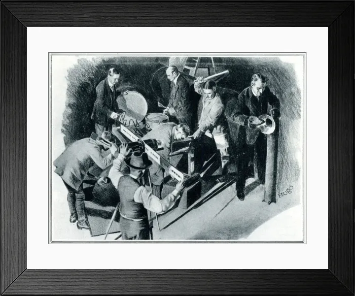 Framed Print : Realism in sounds behind the scenes: Railway noises off Framed Print : Realism in sounds behind the scenes: Railway noises off