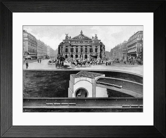 Framed Print : Cutting sixty miles of tunnel in Paris Framed Print : Cutting sixty miles of tunnel in Paris