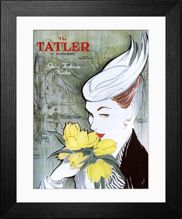 Framed Print : Tatler Cover, Spring Fashions Number, 1943