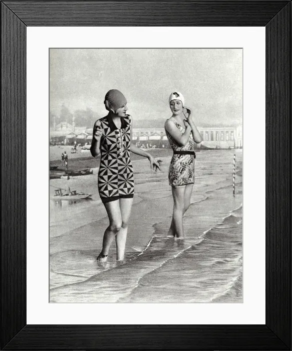 Framed Print : Lido fashions for sunning and swimming Framed Print : Lido fashions for sunning and swimming