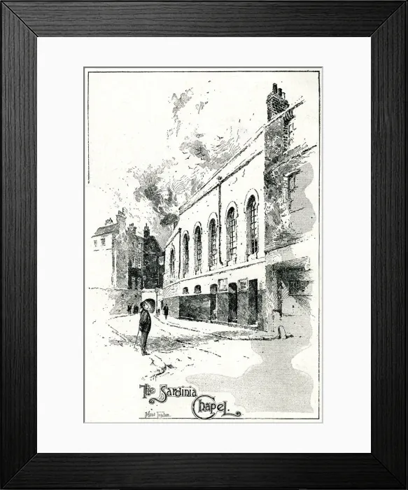 Framed Print : Exterior of the Sardinian Chapel, 1897