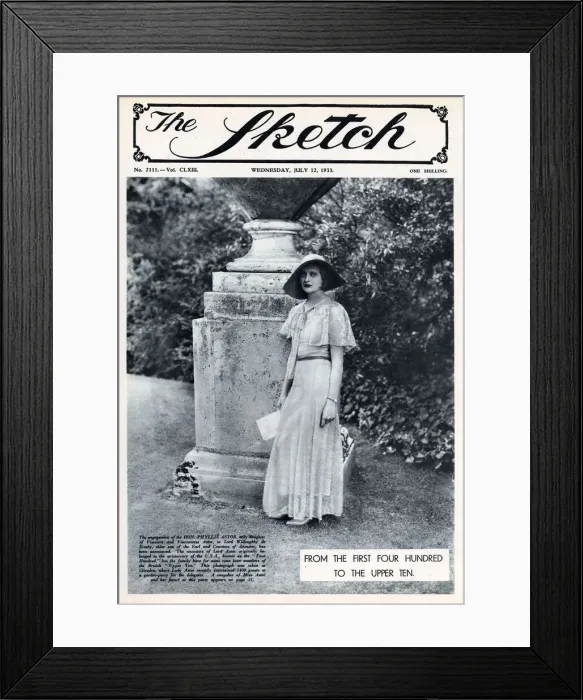 Framed Print : Front cover, Hon Phyllis Astor on her engagement Framed Print : Front cover, Hon Phyllis Astor on her engagement