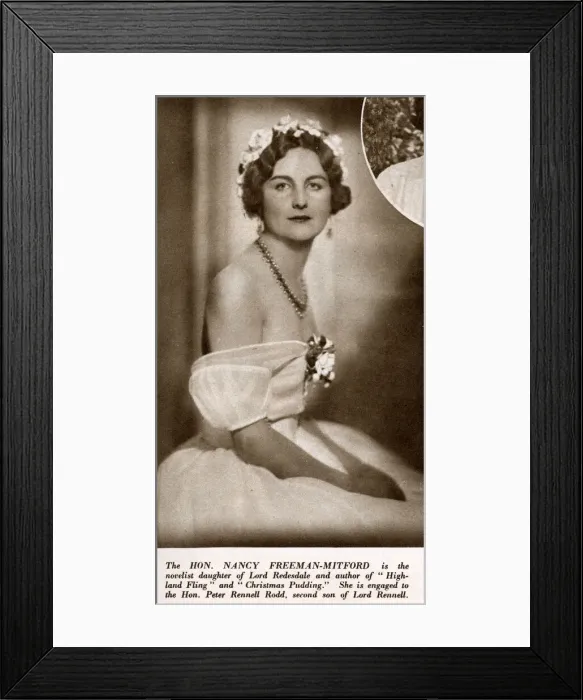 Framed Print : Hon Nancy Freeman-Mitford, novelist Framed Print : Hon Nancy Freeman-Mitford, novelist