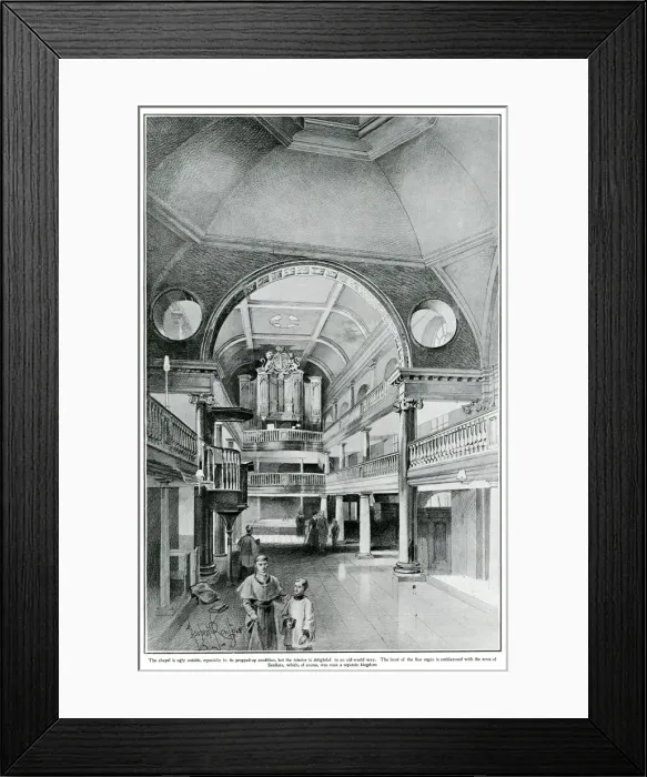 Framed Print : Interior of the Sardinian Chapel, 1906