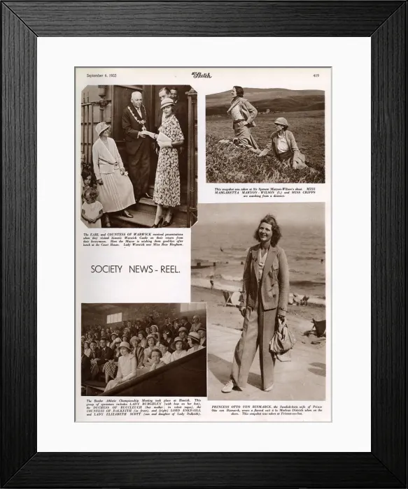 Framed Print : Princess Otto von Bismarck at Frinton-on-Sea, Essex Framed Print : Princess Otto von Bismarck at Frinton-on-Sea, Essex
