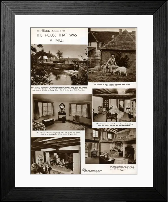 Framed Print : Gladys Calthrop - The House That Was a Mill Framed Print : Gladys Calthrop - The House That Was a Mill