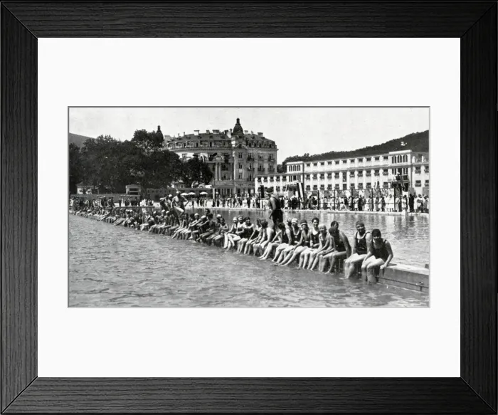 Framed Print : Bathers at Baden Framed Print : Bathers at Baden