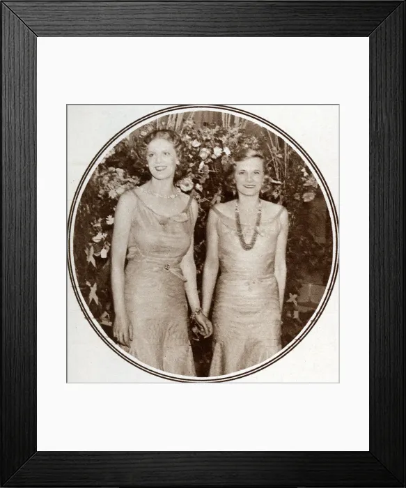 Framed Print : Lady Mary Lygon and Viscountess Castlerosse Framed Print : Lady Mary Lygon and Viscountess Castlerosse