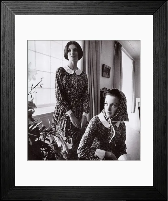 Framed Print : Mary Quant Ginger Group dresses in Liberty print, 1964 Framed Print : Mary Quant Ginger Group dresses in Liberty print, 1964