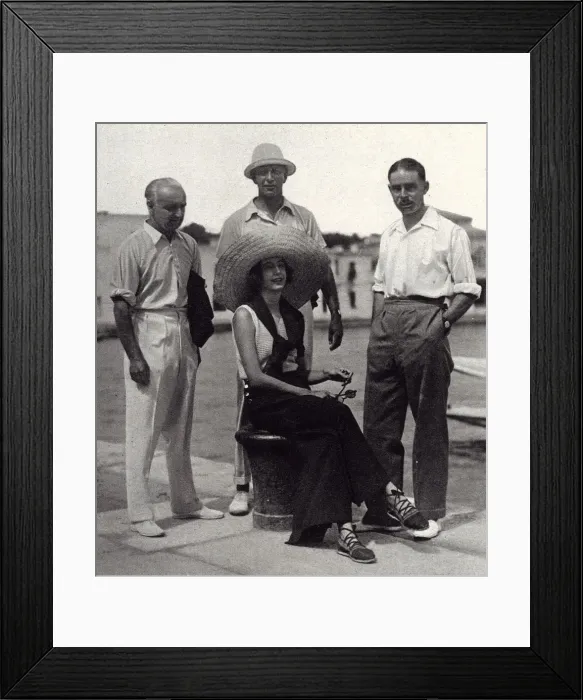 Framed Print : Rosita Forbes at the Venice Lido Framed Print : Rosita Forbes at the Venice Lido