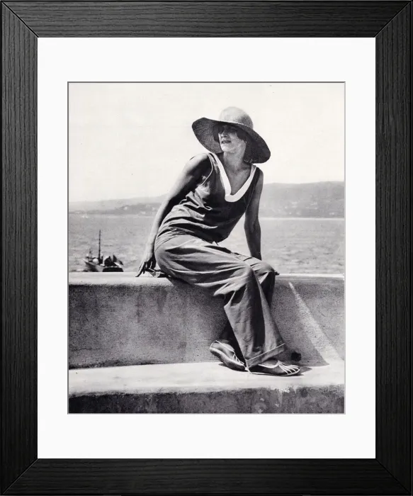 Framed Print : Mrs Satterthwaite at Eden Roc