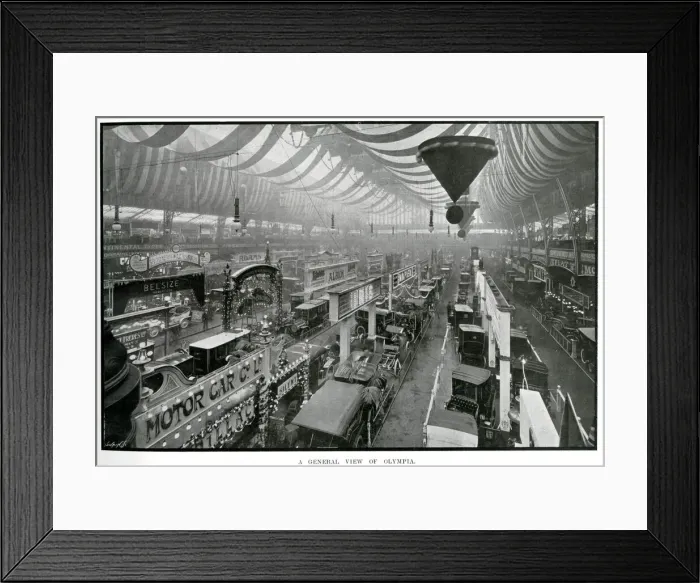 Framed Print : Motor Show at Olympia 1907 Framed Print : Motor Show at Olympia 1907