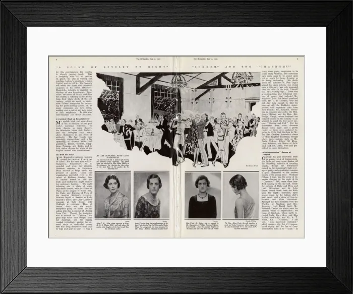 Framed Print : Hungaria River Club, Maidenhead, 1929 Framed Print : Hungaria River Club, Maidenhead, 1929