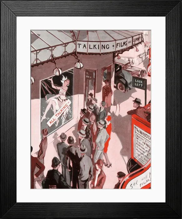 Framed Print : A Sound Proposition by Vernon Ward (talkies) Framed Print : A Sound Proposition by Vernon Ward (talkies)