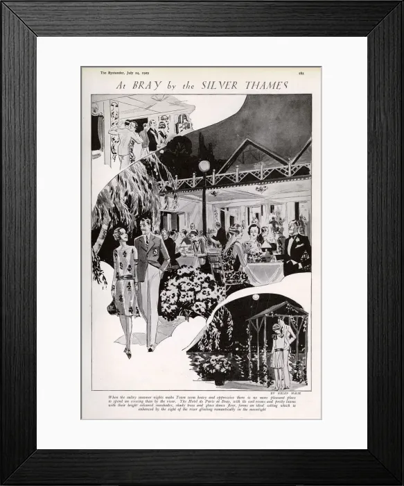 Framed Print : Hotel de Paris at Bray Framed Print : Hotel de Paris at Bray