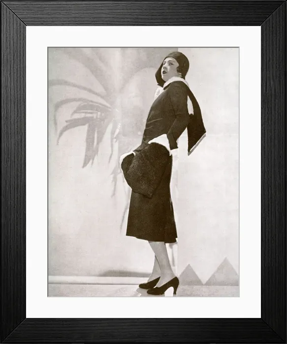 Framed Print : Jean Patou outfit, 1929 Framed Print : Jean Patou outfit, 1929