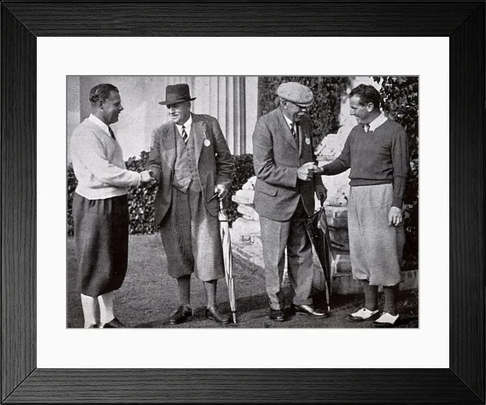 Framed Print : Champions Old and New - Ted Ray & James Braid