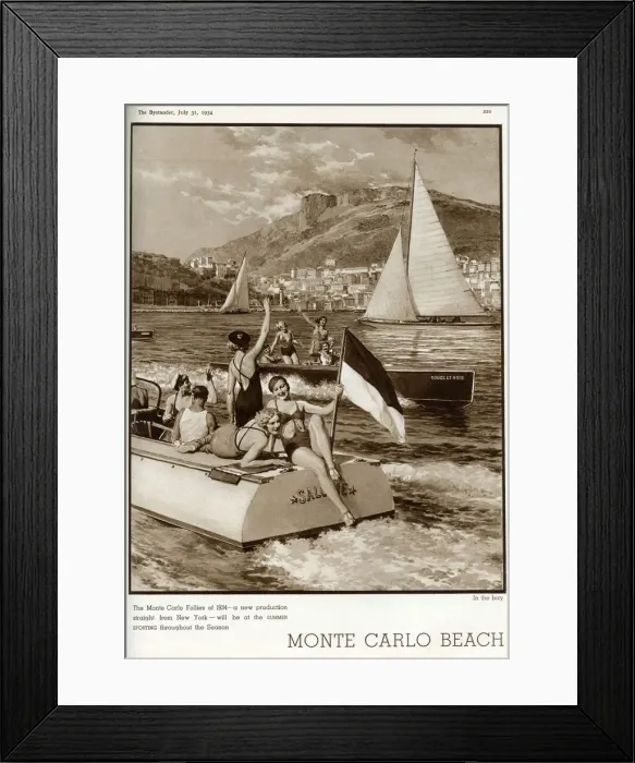 Framed Print : Monte Carlo Follies Framed Print : Monte Carlo Follies