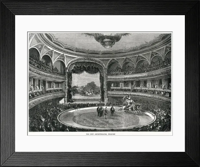 Framed Print : New Amphitheatre in Holborn, London 1867 Framed Print : New Amphitheatre in Holborn, London 1867