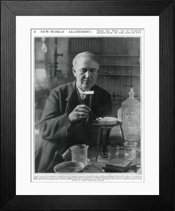 Framed Print : Thomas Edison Framed Print : Thomas Edison