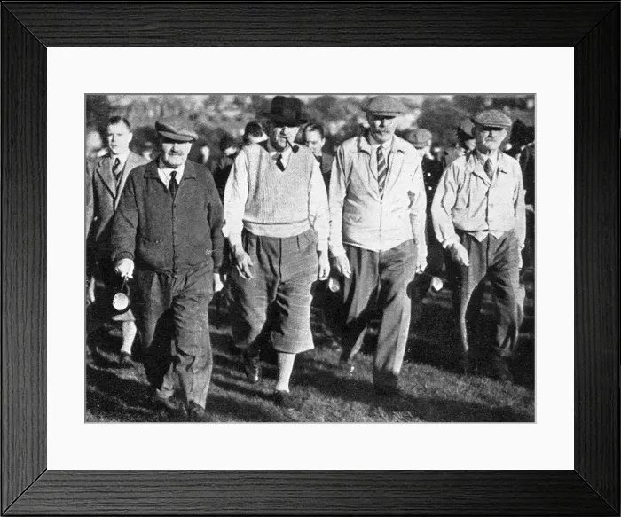 Framed Print : Four Great Men - Golfers at Totteridge Framed Print : Four Great Men - Golfers at Totteridge
