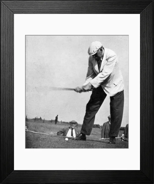 Framed Print : James Braid in action at the Open Championships