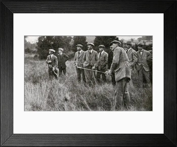 Framed Print : James Braid playing at the new club at Leziate Framed Print : James Braid playing at the new club at Leziate