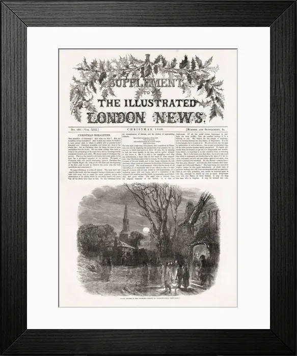 Framed Print : Illustrated London News Christmas supplement 1848 Framed Print : Illustrated London News Christmas supplement 1848