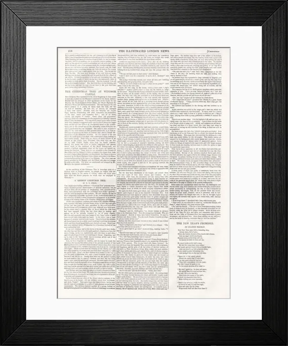 Framed Print : Illustrated London News Christmas supplement 1848
