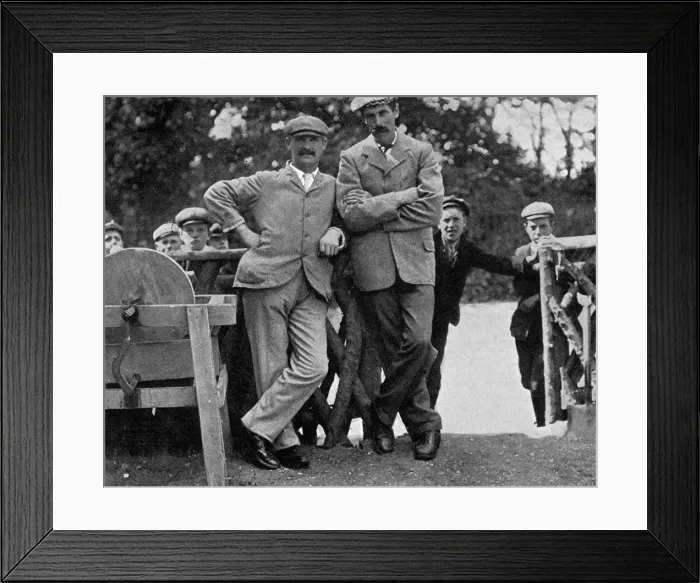Framed Print : James Braid with J H Taylor Framed Print : James Braid with J H Taylor