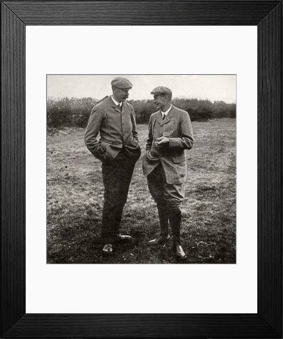 Framed Print : James Braid and Harry Vardon