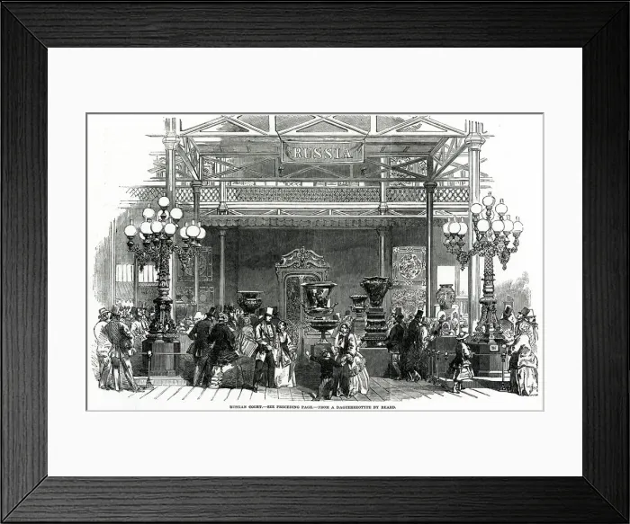 Framed Print : Russian department at The Great Exhibition 1851 Framed Print : Russian department at The Great Exhibition 1851