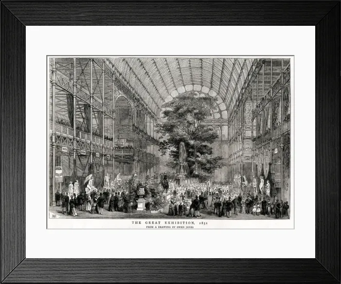 Framed Print : Interior of The Great Exhibition 1851 Framed Print : Interior of The Great Exhibition 1851