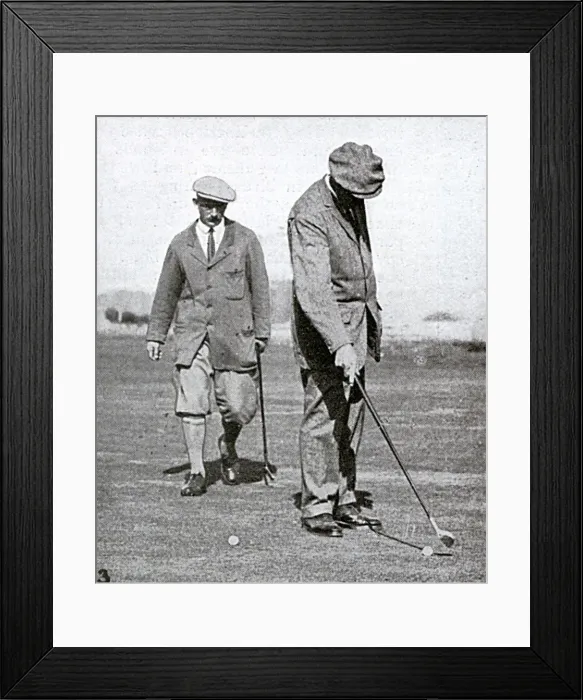 Framed Print : James Braid misses a putt at Oxhey Framed Print : James Braid misses a putt at Oxhey