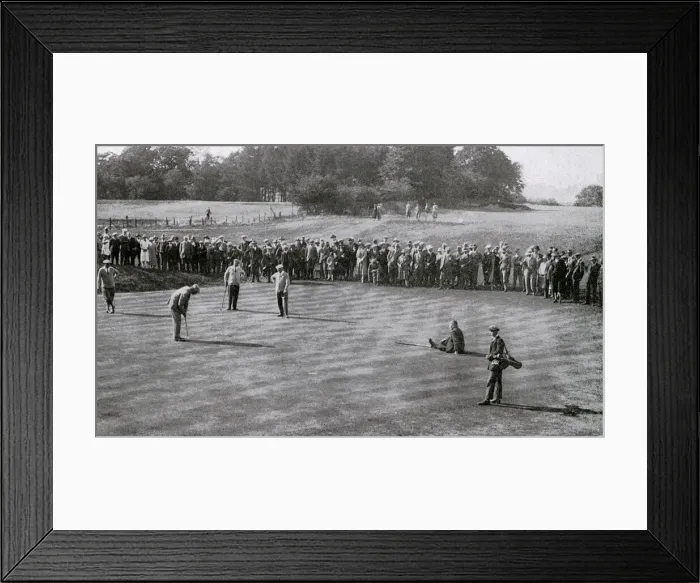 Framed Print : A great international match revived: match at St Albans Framed Print : A great international match revived: match at St Albans