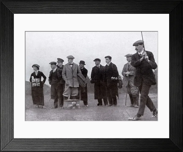 Framed Print : James Braid driving off the ninth tee Framed Print : James Braid driving off the ninth tee