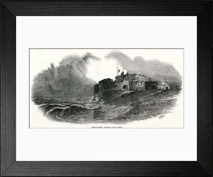 Framed Print : Sandown Castle, Kent 1853