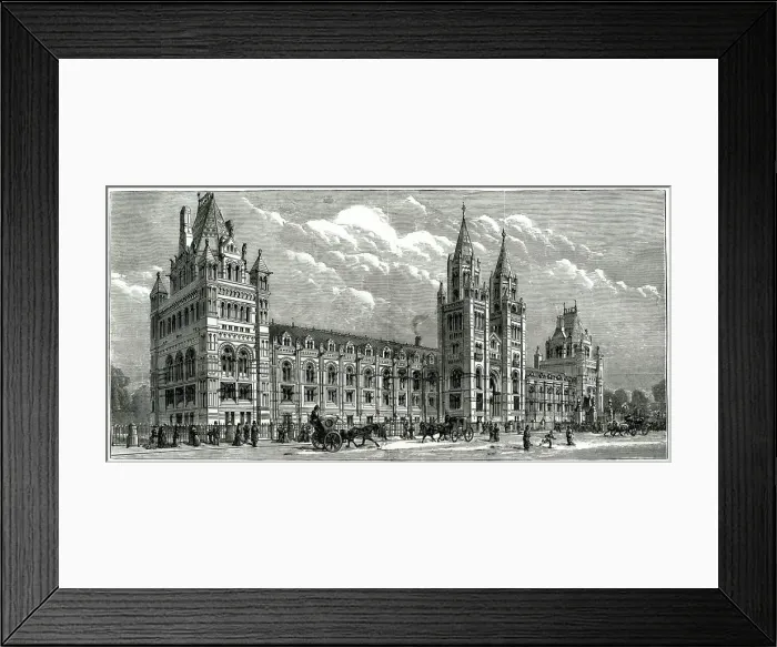 Framed Print : South entrance to the Zoological Museum, London 1880 Framed Print : South entrance to the Zoological Museum, London 1880