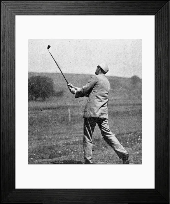 Framed Print : James Braid in Action