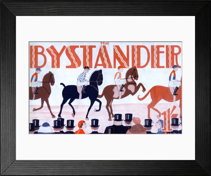 Framed Print : Bystander masthead - the races by Gordon Conway Framed Print : Bystander masthead - the races by Gordon Conway