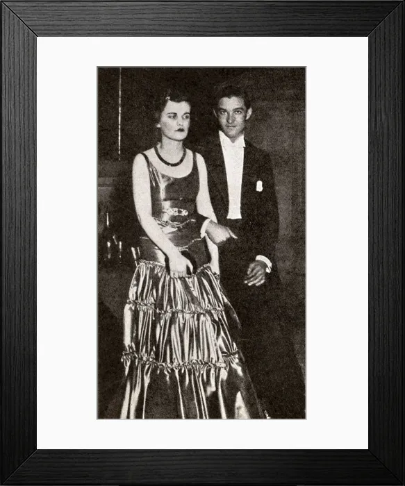 Framed Print : Margaret Whigham and Lord Selby Framed Print : Margaret Whigham and Lord Selby