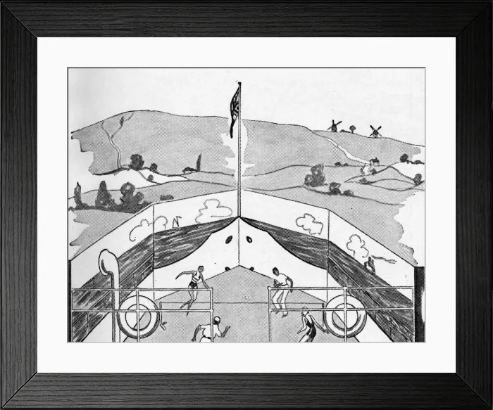 Framed Print : The Roof Garden of Downs Hotel, Hassocks Framed Print : The Roof Garden of Downs Hotel, Hassocks