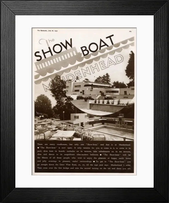 Framed Print : The Showboat, Maidenhead Framed Print : The Showboat, Maidenhead