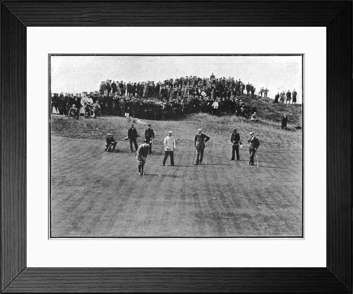Framed Print : International Foursome played at Deal - England vs. Scotland