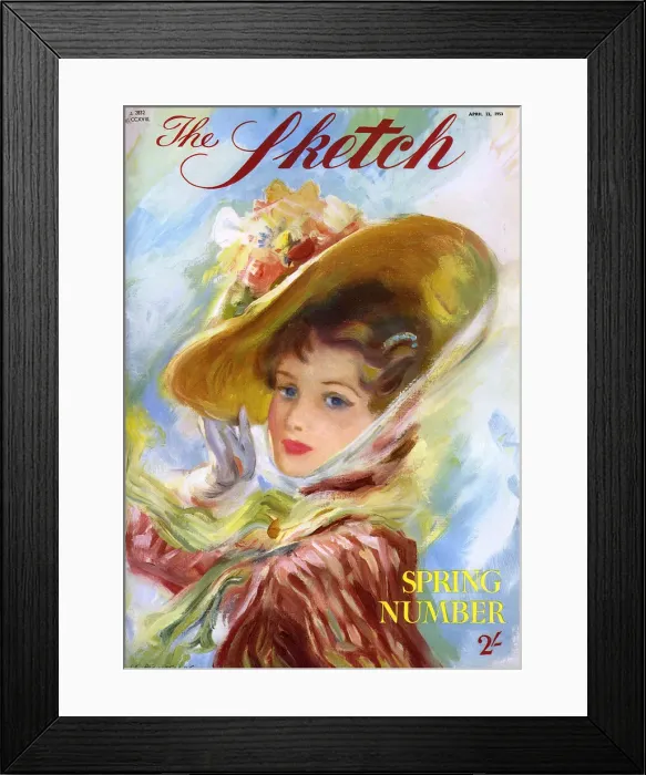 Framed Print : The Sketch Spring Number 1953 Framed Print : The Sketch Spring Number 1953