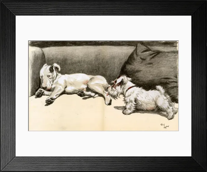 Framed Print : The Bully by Cecil Aldin Framed Print : The Bully by Cecil Aldin