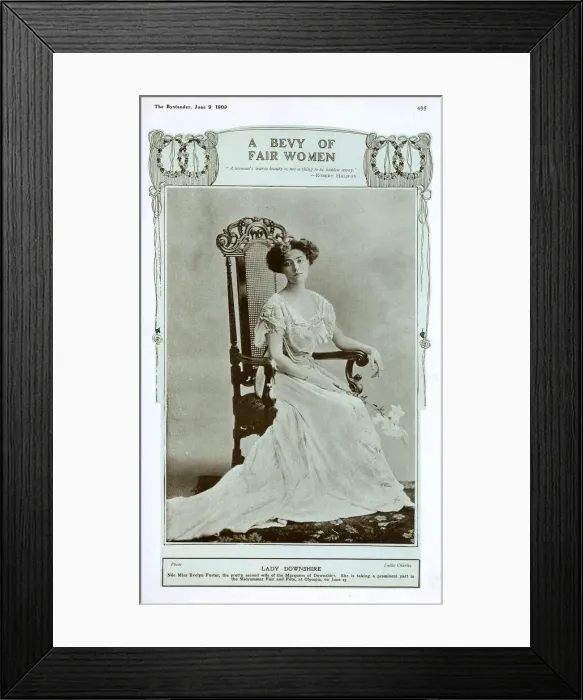 Framed Print : Lady Downshire, nee Miss Evelyn Foster